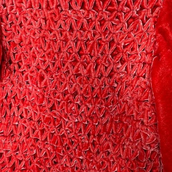 Free People Tangerine Gum Drop Open Back Velvet Mini Dress Women's Size Medium - Picture 4 of 8